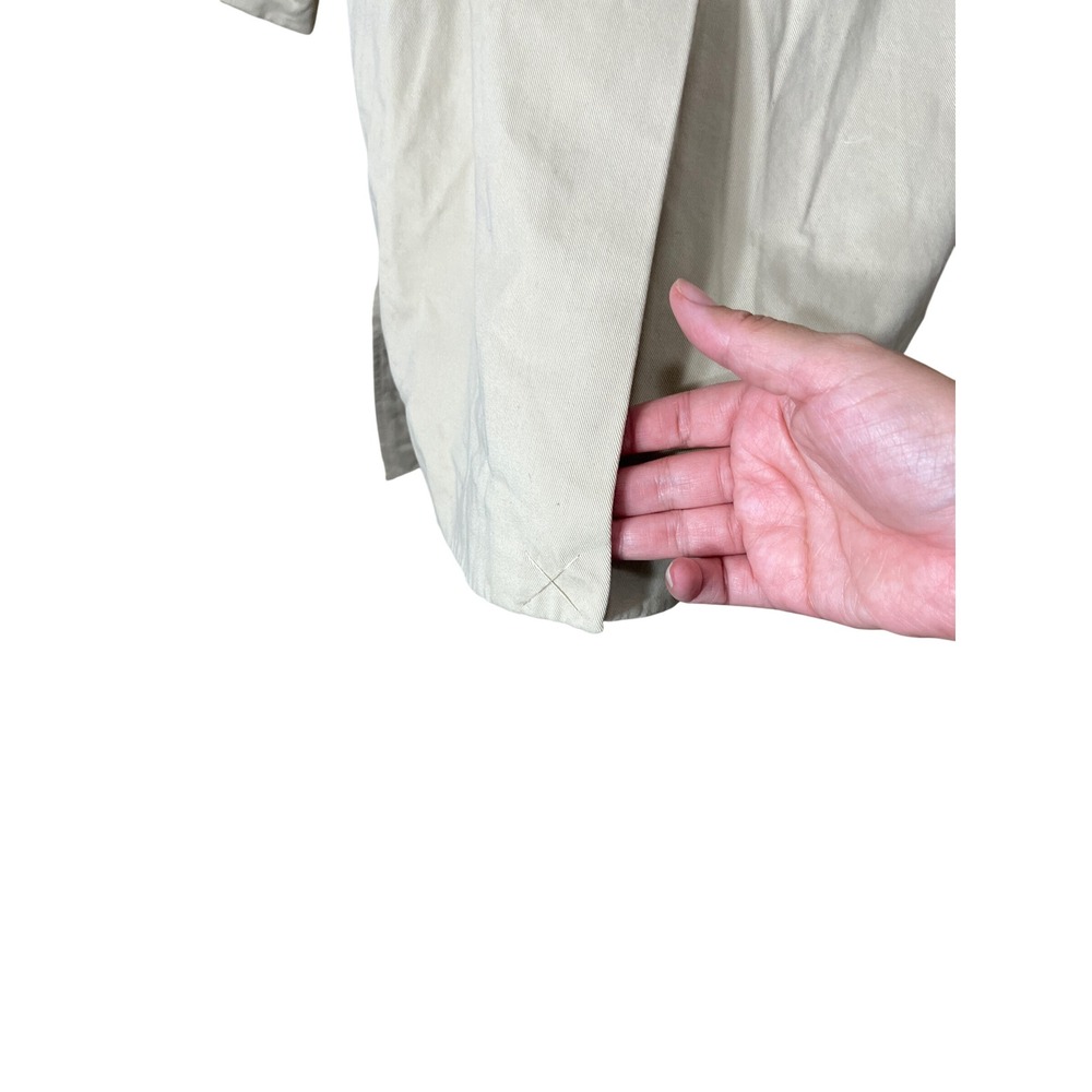 Old Navy Womens Coat Belted Double Breasted Beige Jacket Medium - Picture 9 of 9